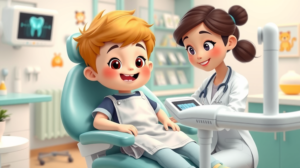 Are dental x-rays safe for children - child wearing lead apron with a dentist preparing a digital dental x-ray