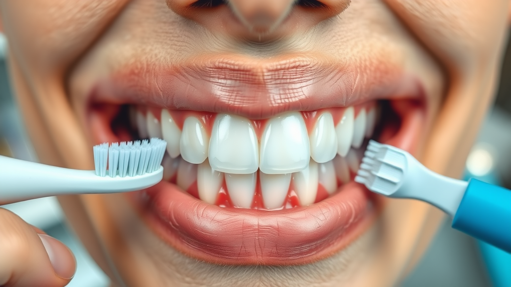 oral health results comparing electric tooth and manual tooth brushing for plaque removal